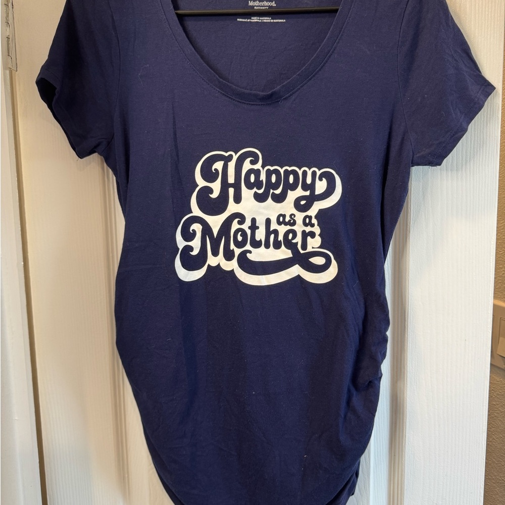 4/$15  Maternity Motherhood Maternity Happy As A Mother Tee